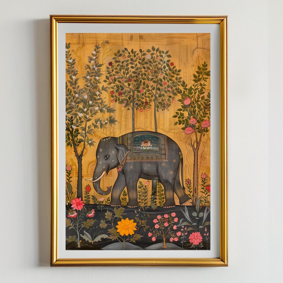 Haathi The Elephant, Indian Vintage Art Print