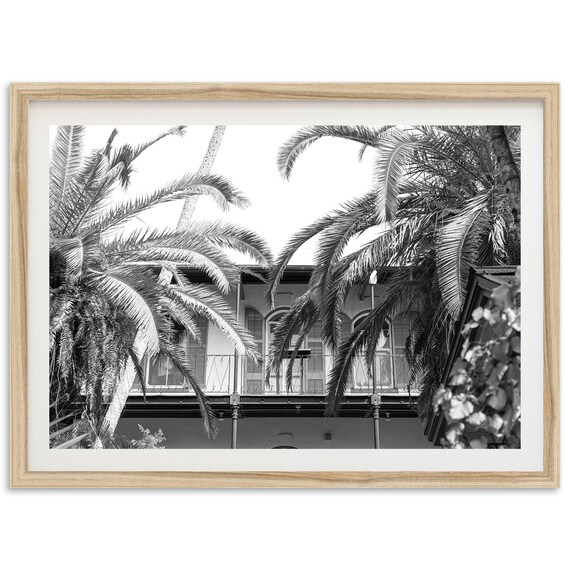 Hemingway House Black And White Key West Florida Photography Poster