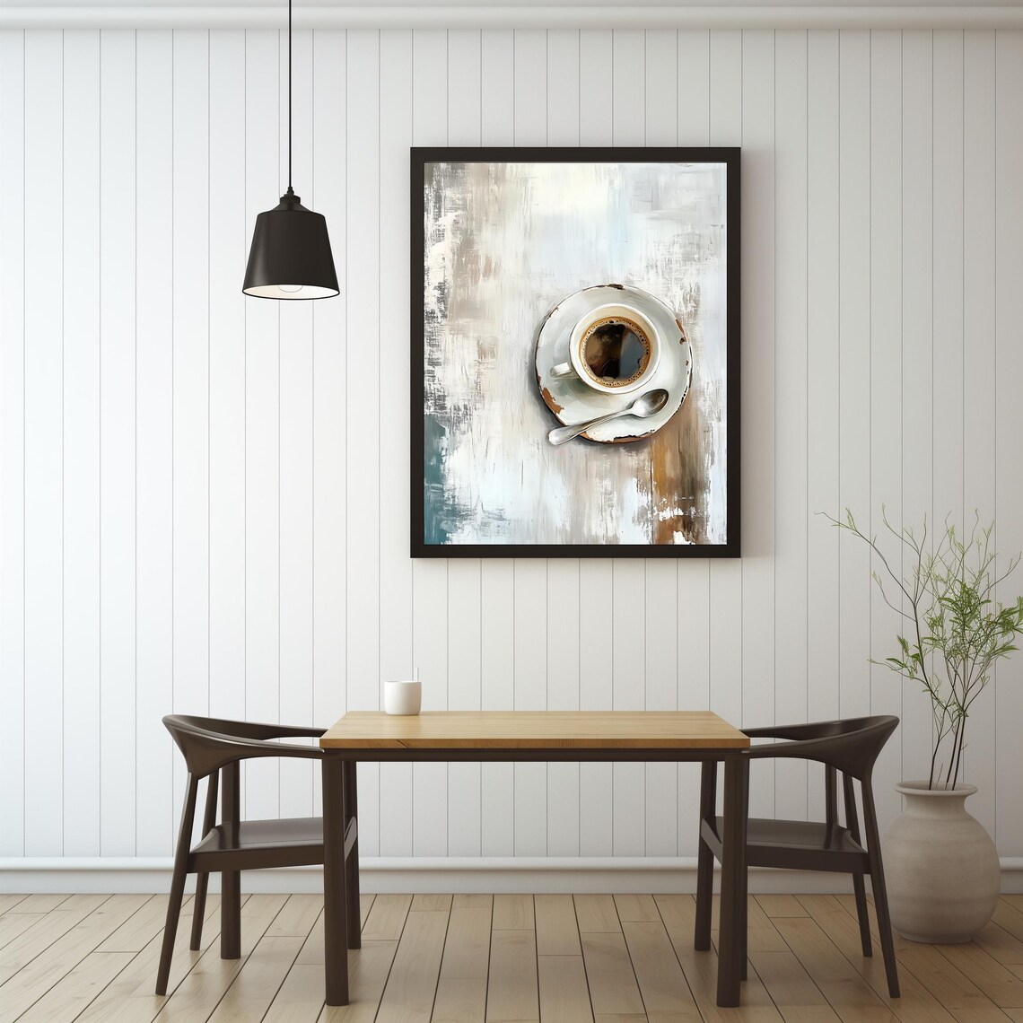 Neutral Coffee Art, Minimalist Kitchen Art Print - Image 4