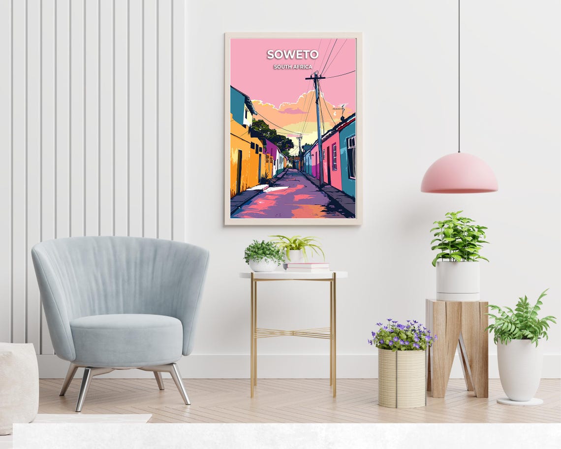 Vilakazi Street Travel Print Wall Art Soweto South Africa City Print Vilakazi Street Travel Gift Vilakazi Street Poster Travel Gift - Image 2
