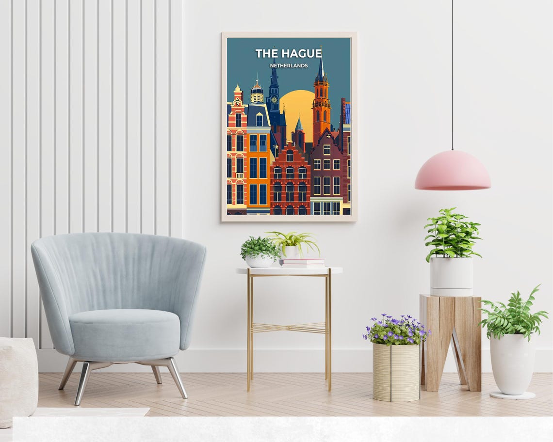Binnenhof Travel Print Wall Art The Hague Netherlands City Print Binnenhof Travel Gift Binnenhof Poster Travel Gift - Image 2