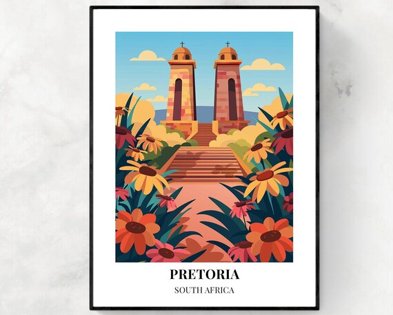 Pretoria South Africa Travel Wall Art Poster Print