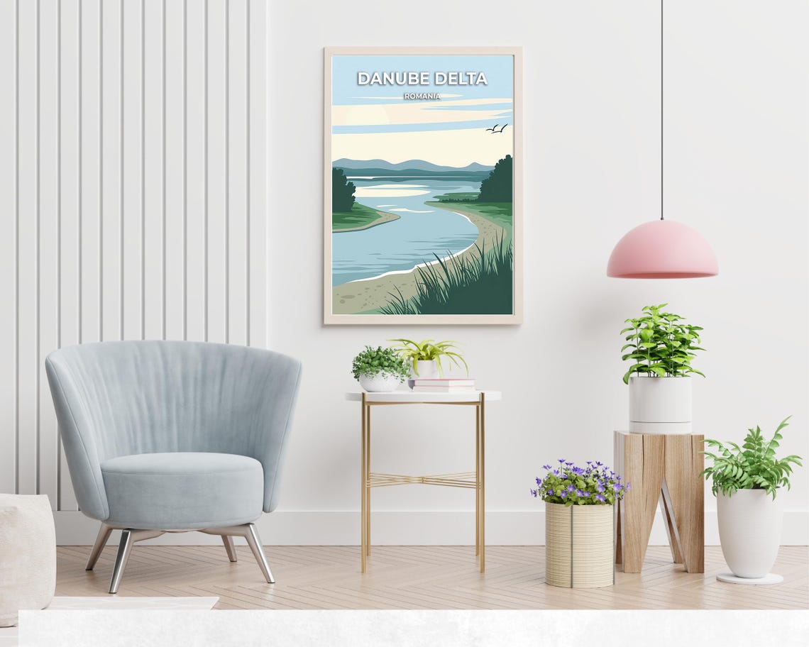 Danube Delta Romania Calm Water Wetland Morning Light Poster - Image 2