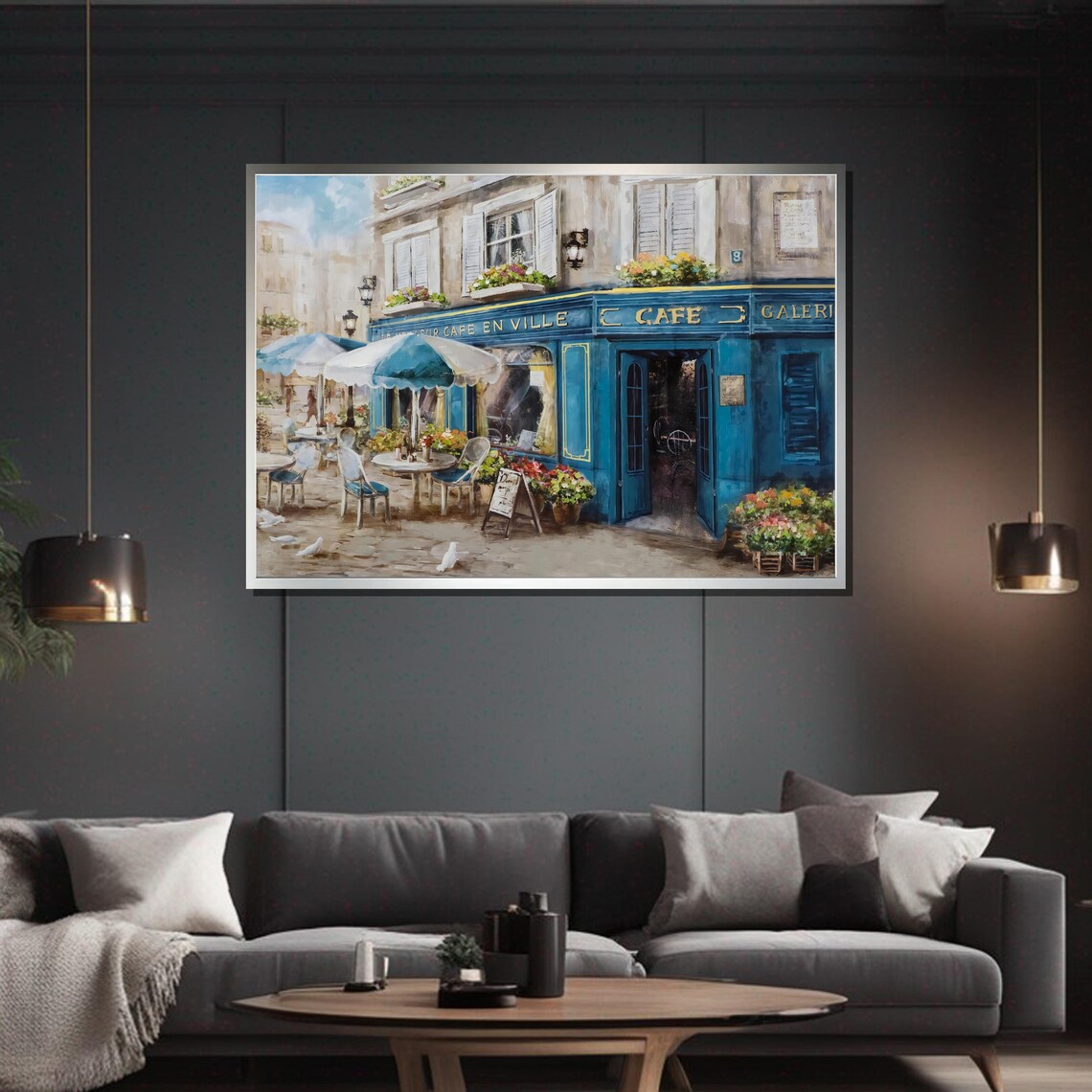 Charming French Cafe, Parisian Street Art Print - Image 5