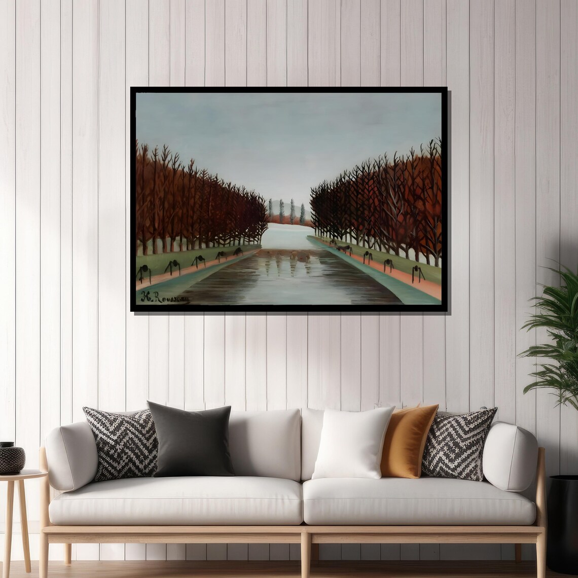 Henri Rousseau Le Canal, Serene Landscape - Image 2