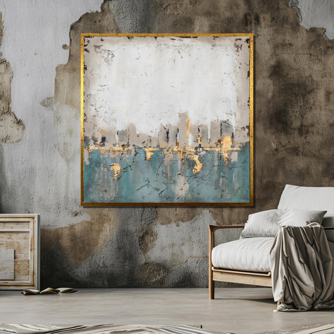 Abstract Skyline, Modern Cityscape Wall Art - Image 4