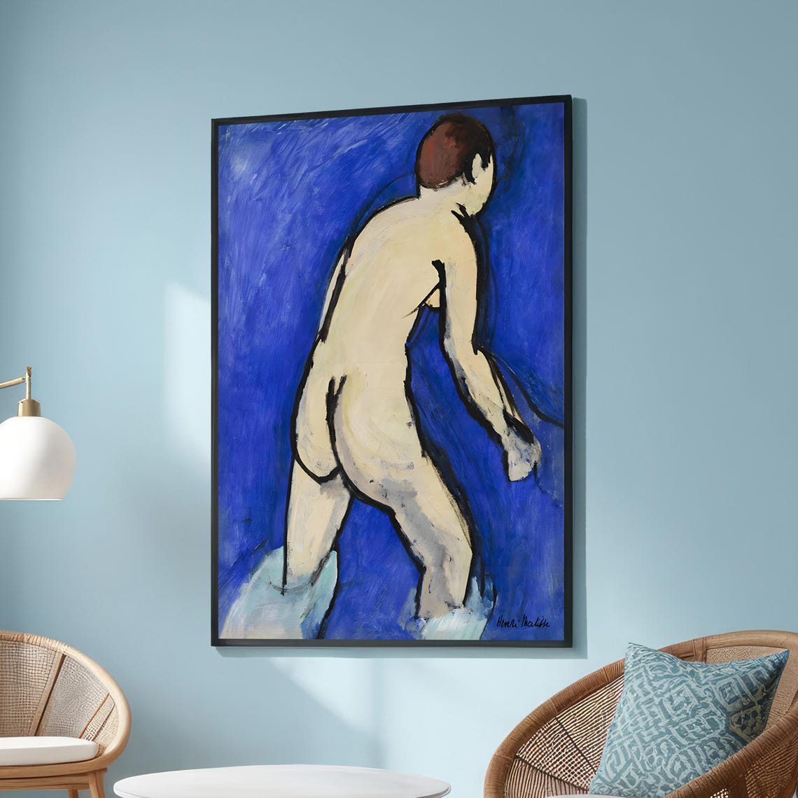 Henri Matisse Blue Bather Nude Modern Art Poster Classic Gallery