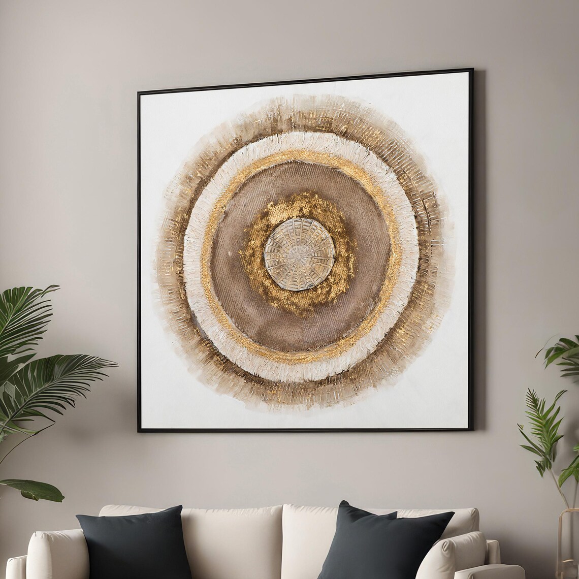 Textured Mandala - Contemporary Travel Poster