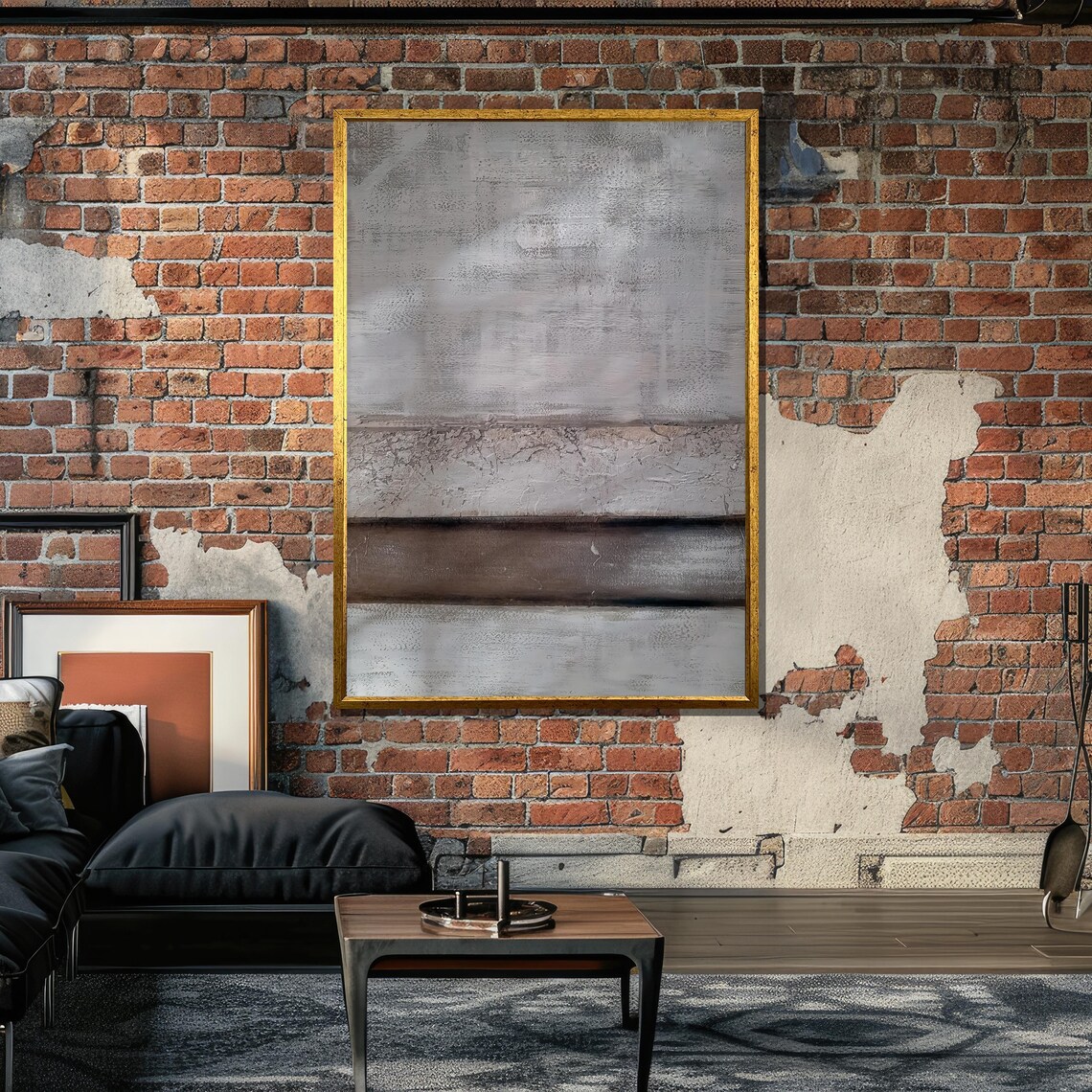 Minimalist Textured Abstract, Neutral Modern Art - Image 6
