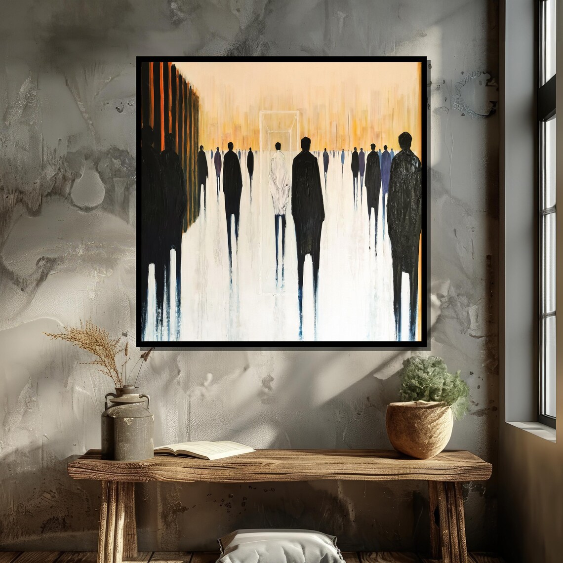 Abstract Walking Figures, Contemporary Art - Image 6