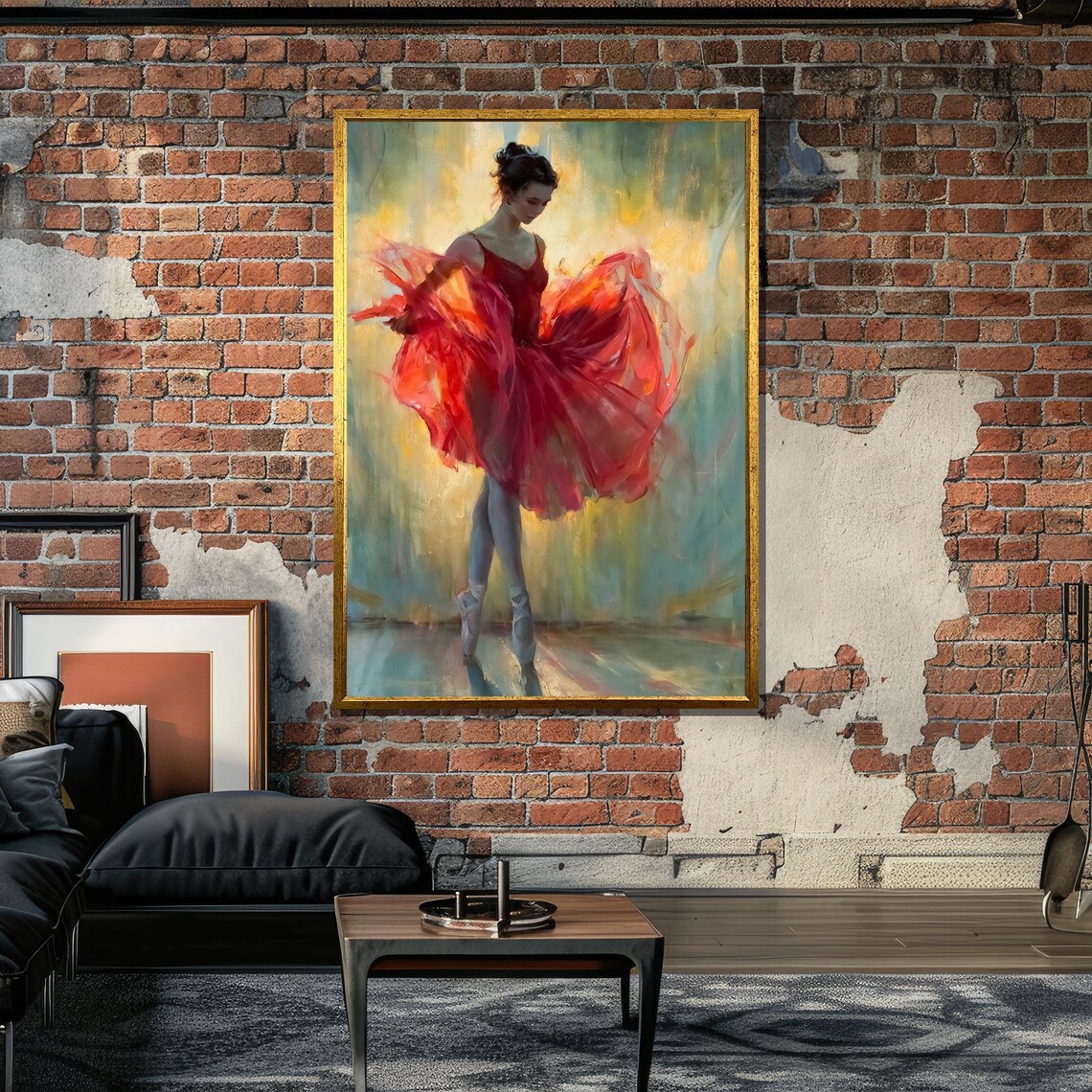 Graceful Ballerina Art Print, Impressionist Style - Image 6