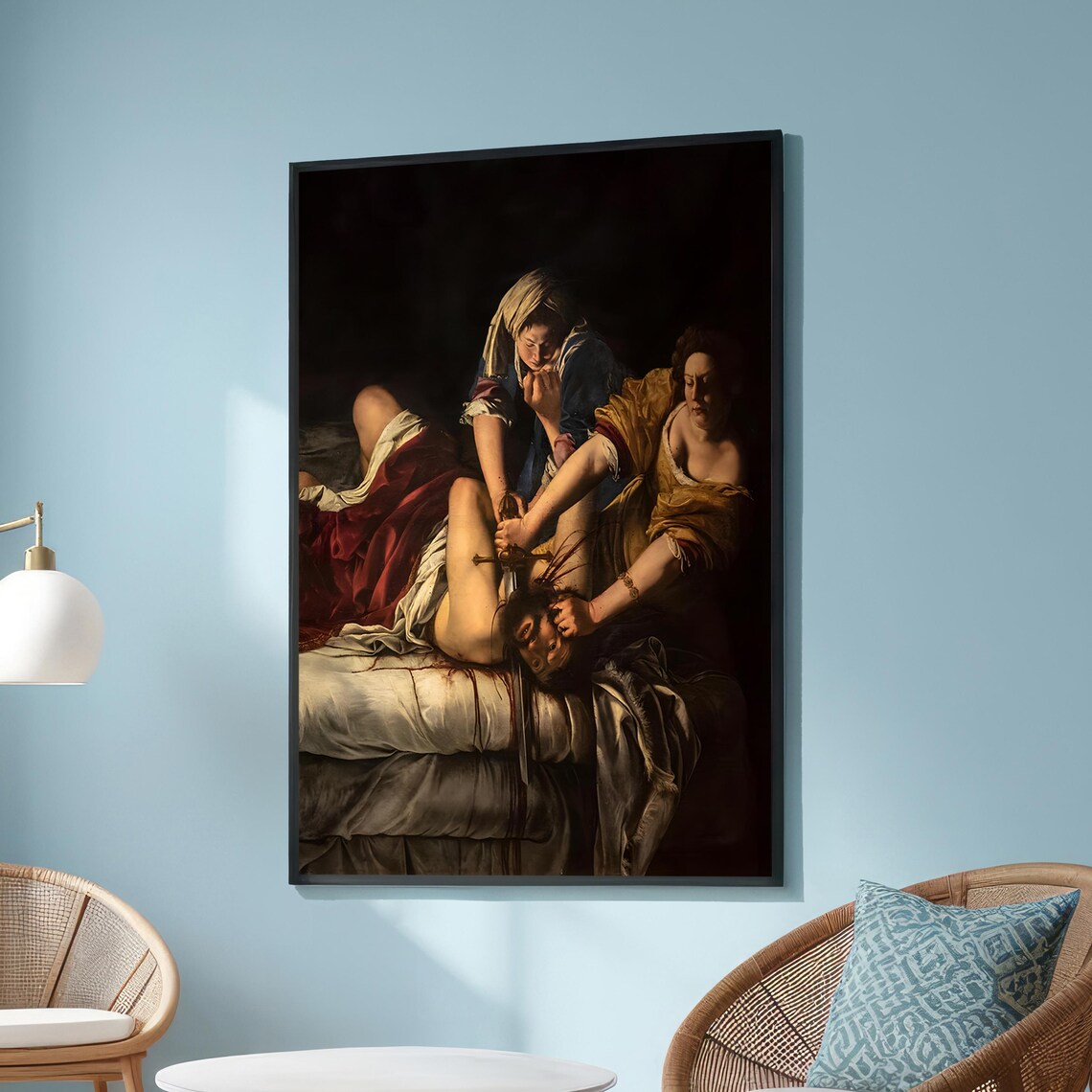 Judith Slaying Holofernes Art Print, Baroque Scene