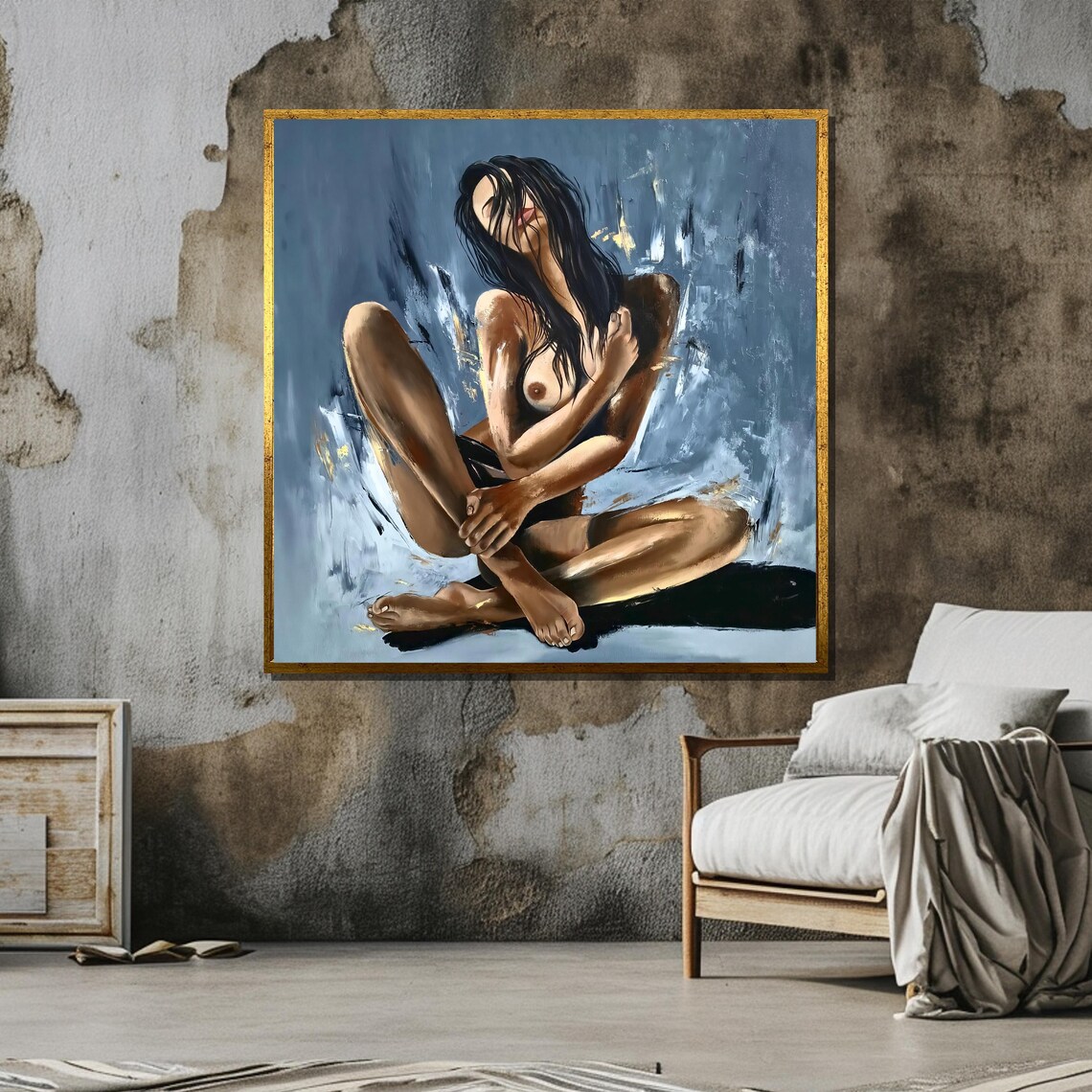 Expressive Nude Woman, Contemporary Figurative Art - Image 6