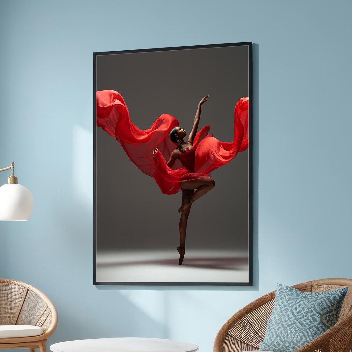 Graceful Ballerina - Minimalist Travel Poster