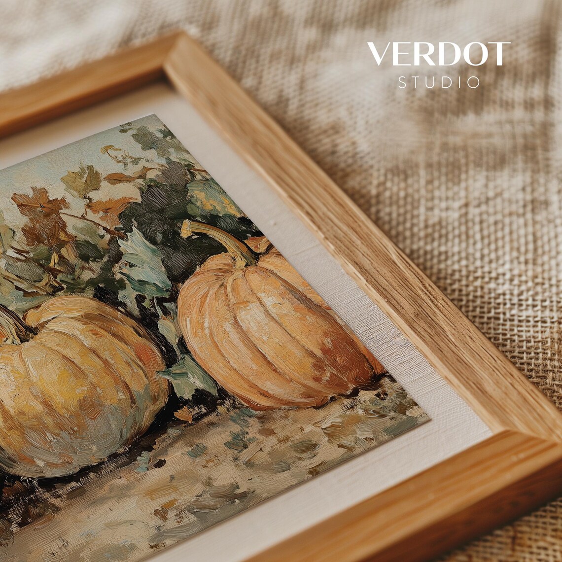 Vintage Pumpkin Print, Rustic Autumn Wall Art - Image 4