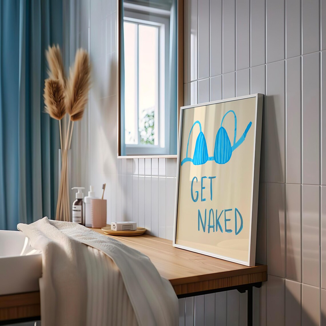 Funny Bathroom Wall Art, Playful Bath Decor Poster - Image 2