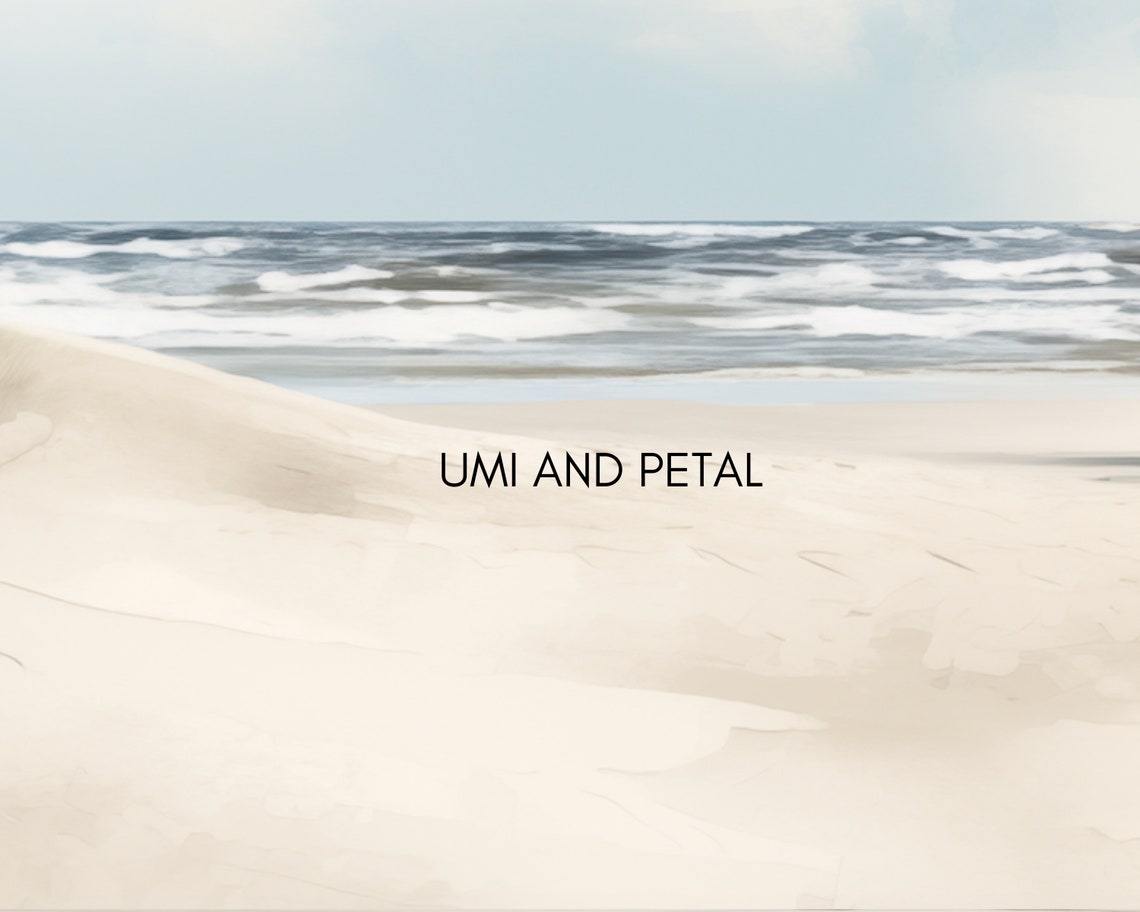 Sand Dunes Beach Path Cloudy Blue Sky Soft Coastal Watercolor Poster - Image 2