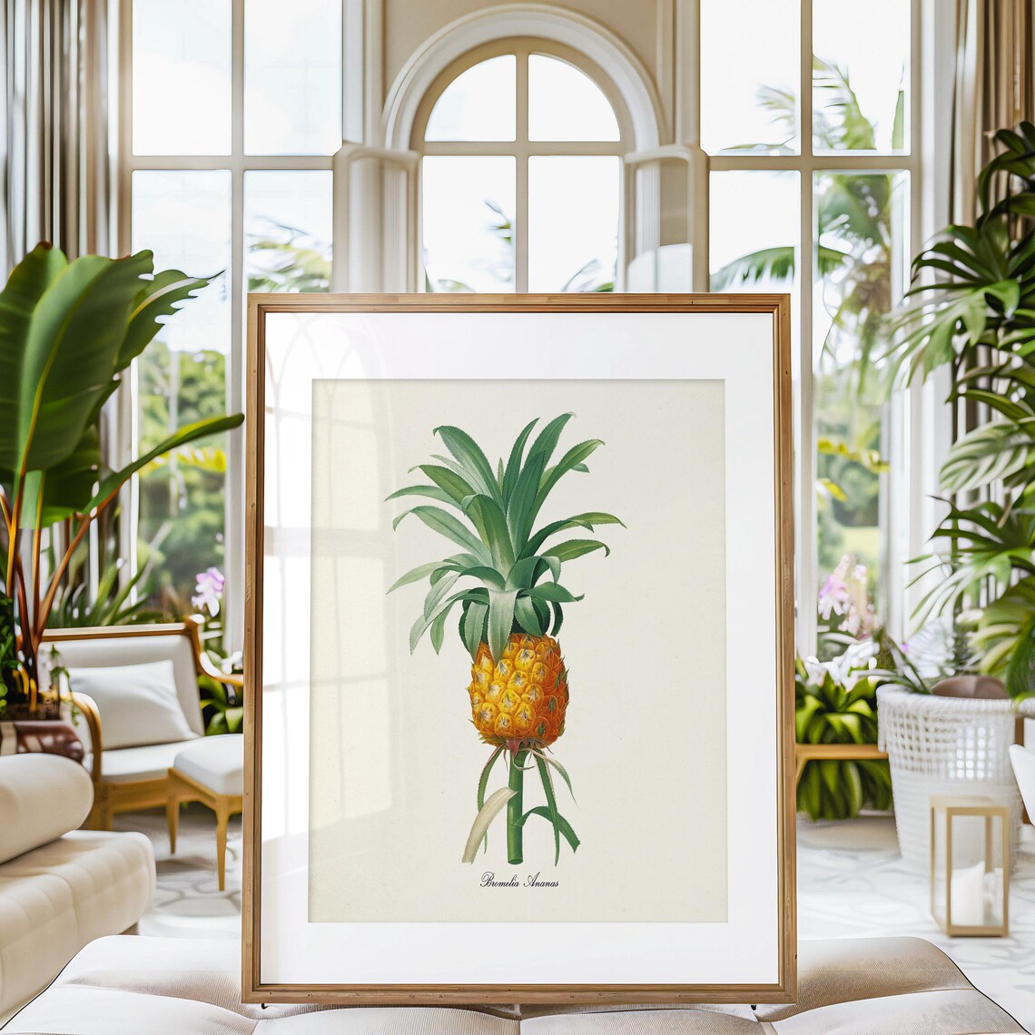 Pineapple Botanical Art Print, Kitchen Wall Art - Image 3