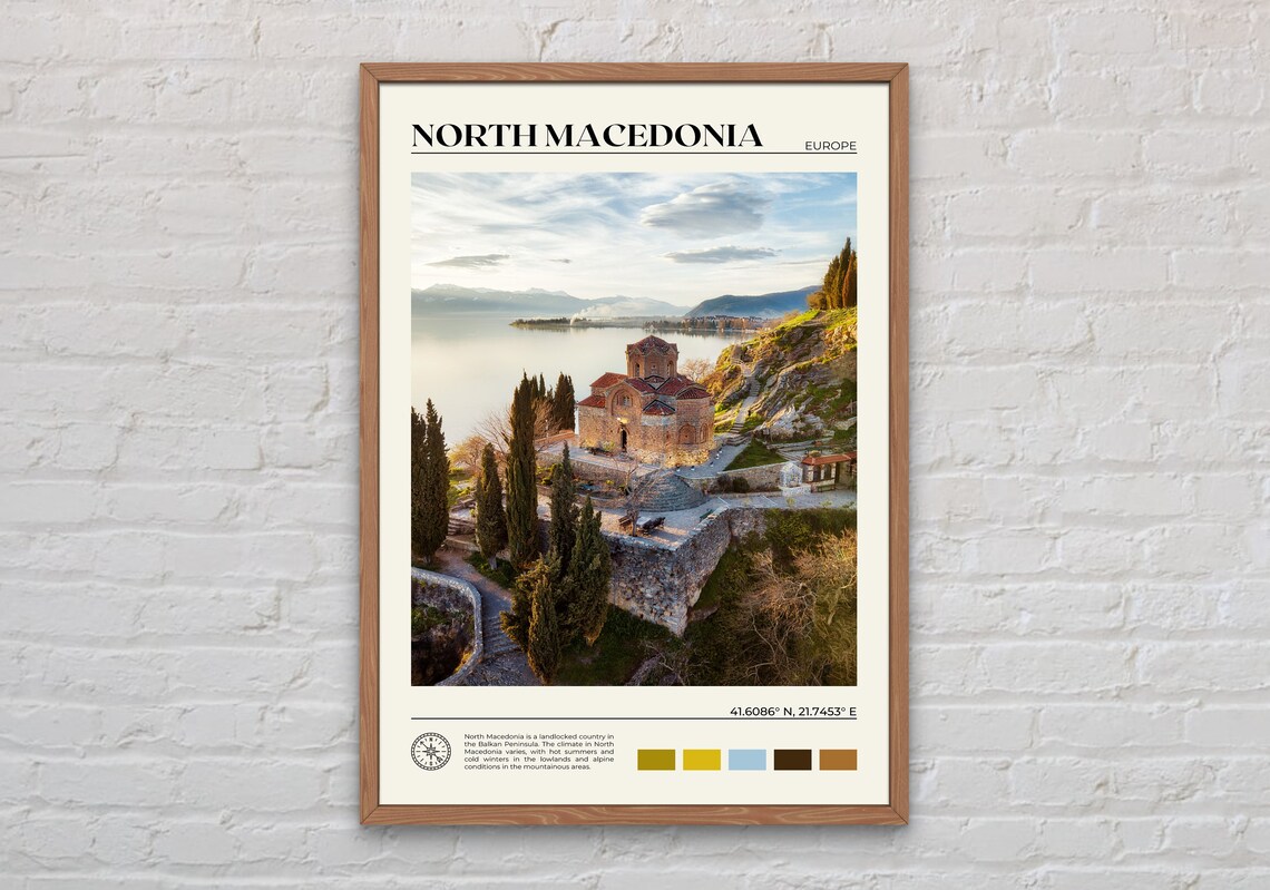North Macedonia Photo Print, Travel Wall Art