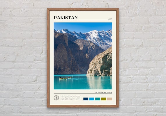 Pakistan Real Photo Poster Print, Asia Wall Art