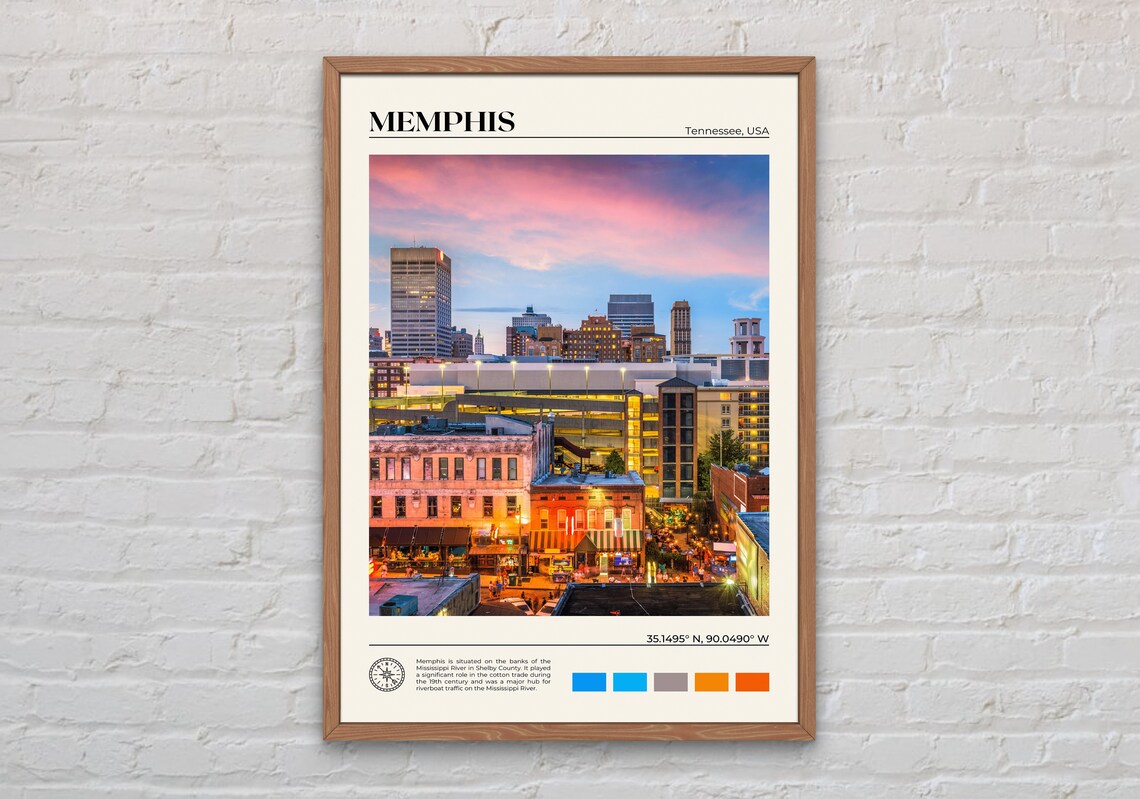 Memphis Photo Print, Tennessee Travel Wall Art
