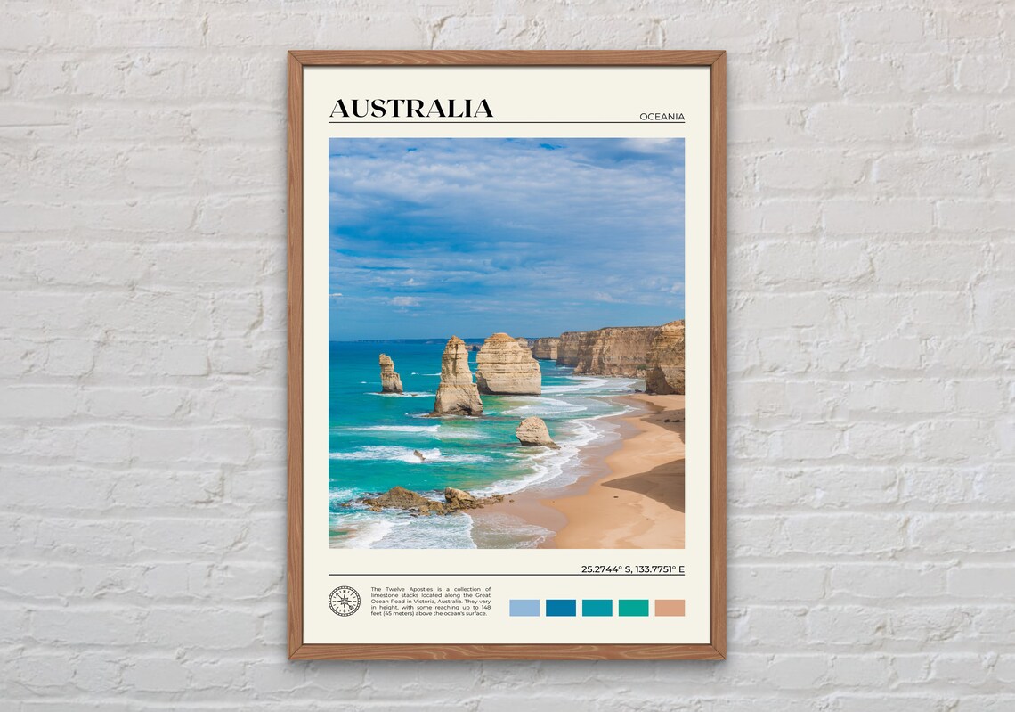 Australia Travel Photo Art Print, Wall Decor