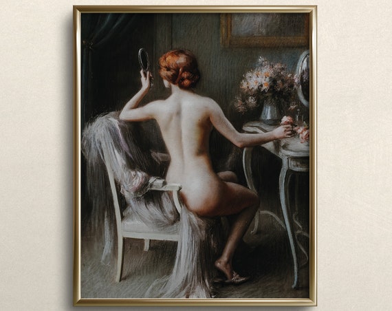Victoria Woman Figure Painting Moody Wall Art Dark Academia Art Prints Dark Art Print Da4