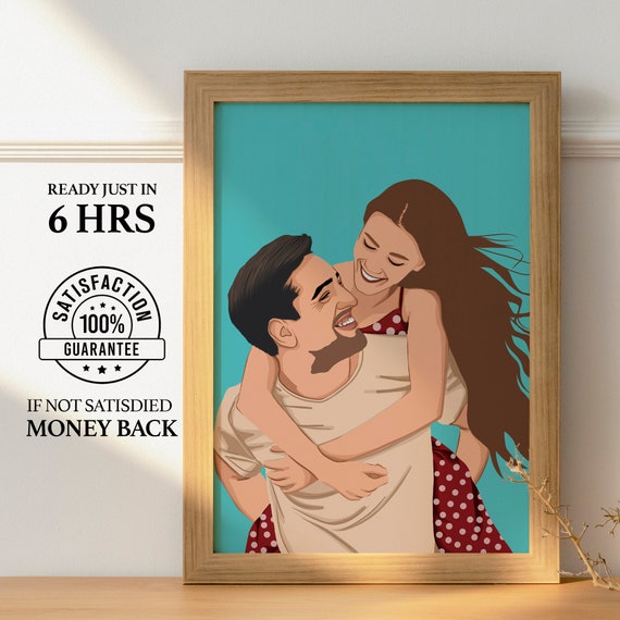 Custom Illustration Faceless Portrait Personalized Photo Photo Illustration Personalised Portrait Boyfriend Gift Girlfriend Gift Dad