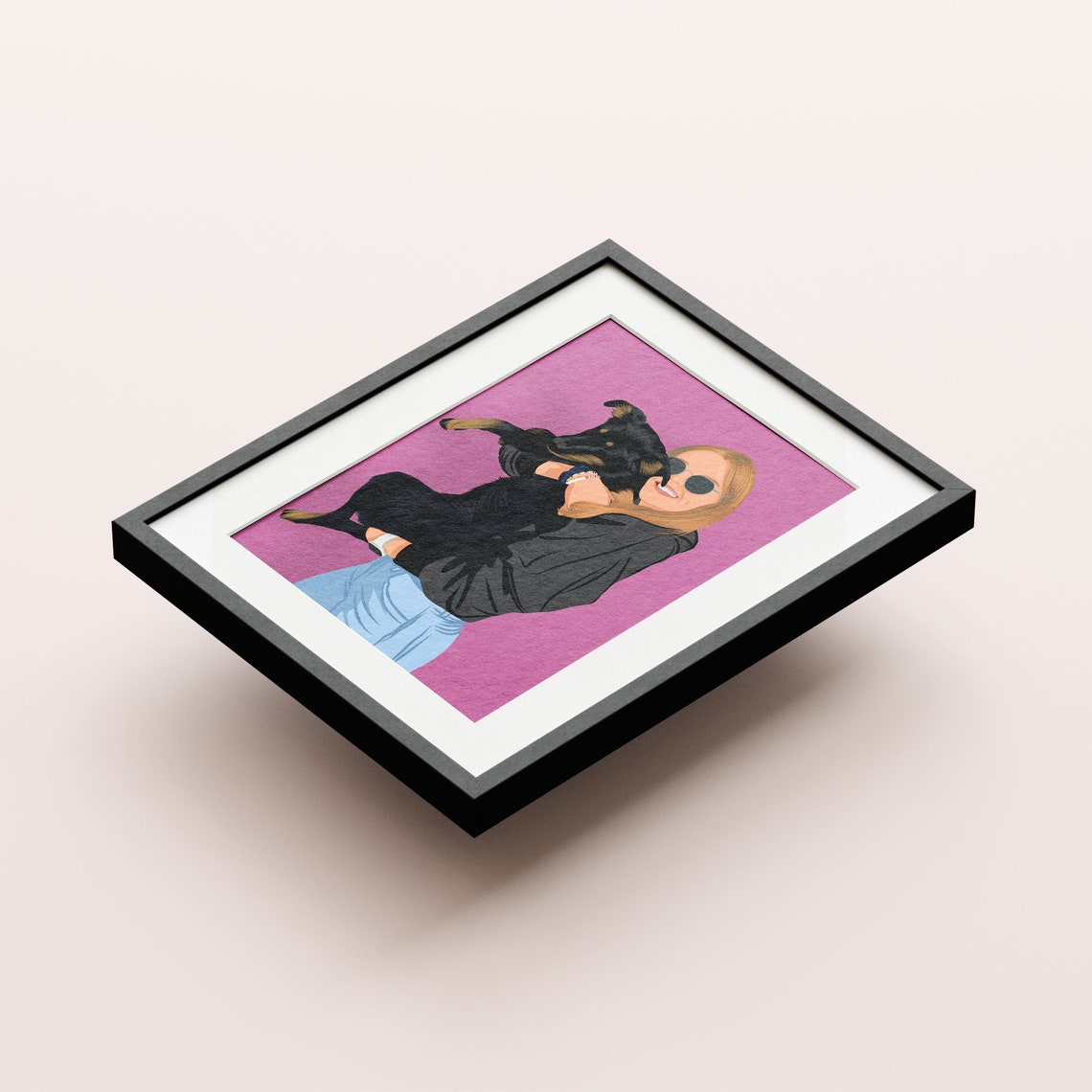 Personalized Portrait Custom Art Print Faceless Portrait Unique Gift Gift For Her Gift For Him - Image 2