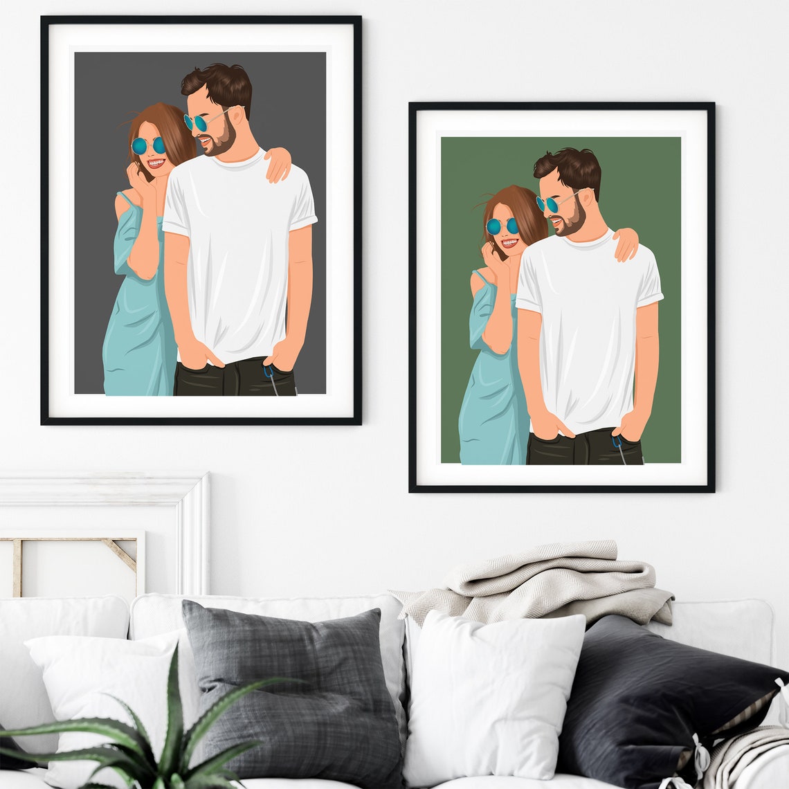 Personalized Faceless Photo Drawing From Photo Faceless Portraits For Profile Picture Hand Drawn Faceless Portrait Gift For Him - Image 2