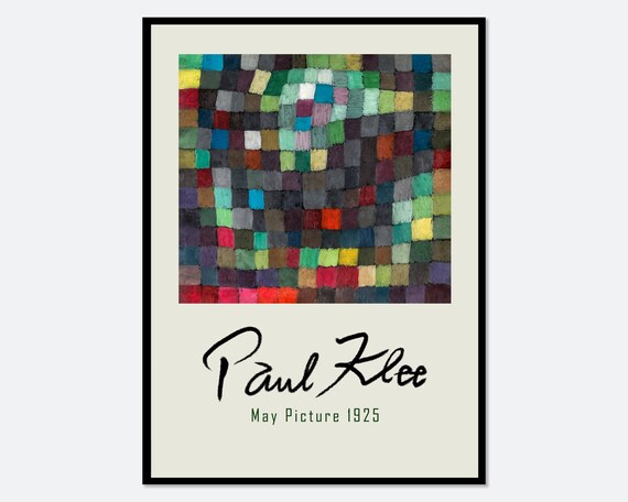 Paul Klee May Picture 1925 Colorful Grid Mosaic Abstract Art Poster