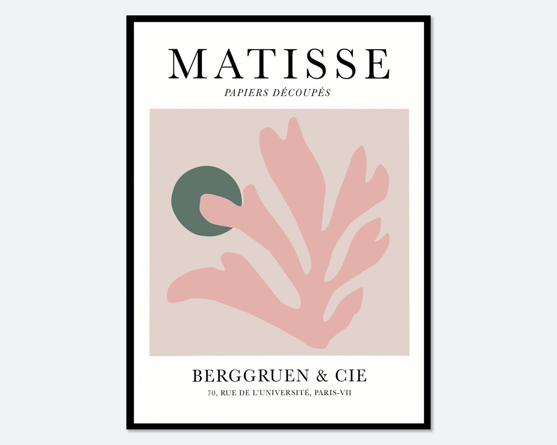 Henri Matisse Cut Outs Vintage Botanical Art Print