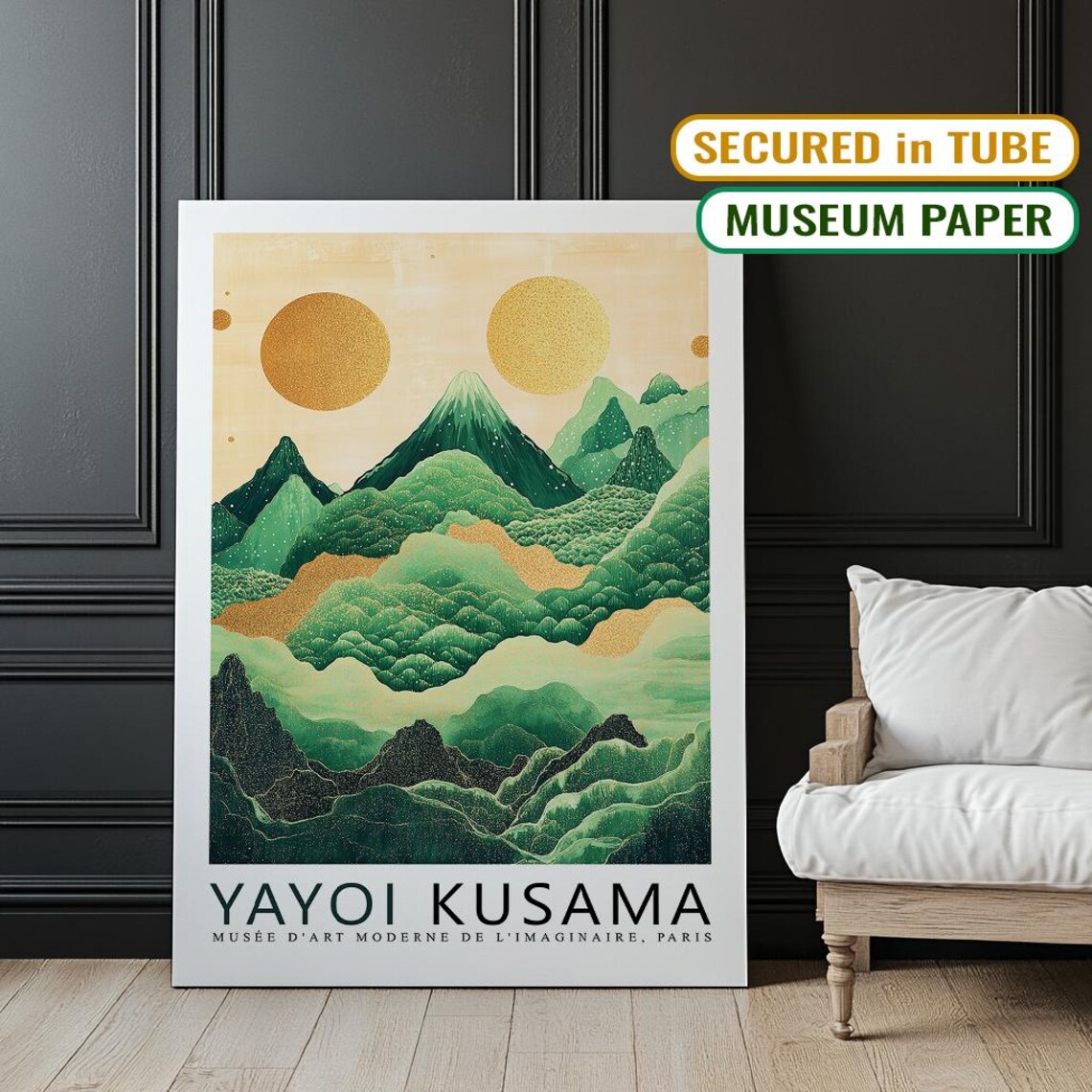 Yayoi Kusama Mount Fuji, Abstract Modern Art