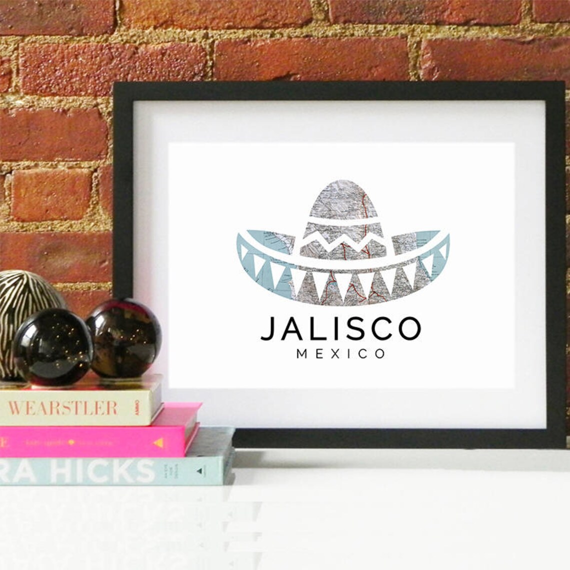 Jalisco Skyline Watercolor Art Print, Mexico - Image 2