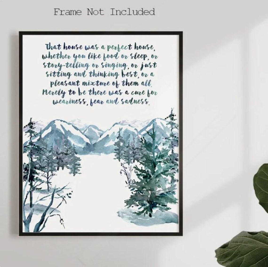 That House Was A Perfect House Quote Art Print