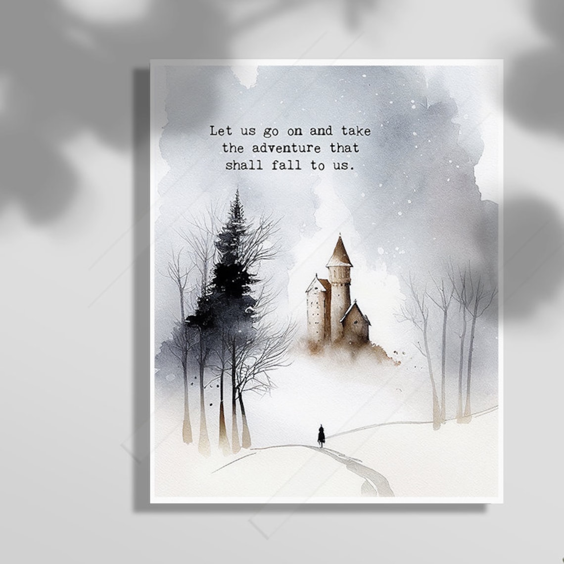Let Us Go On Adventure Quote Art Print, The Last Battle