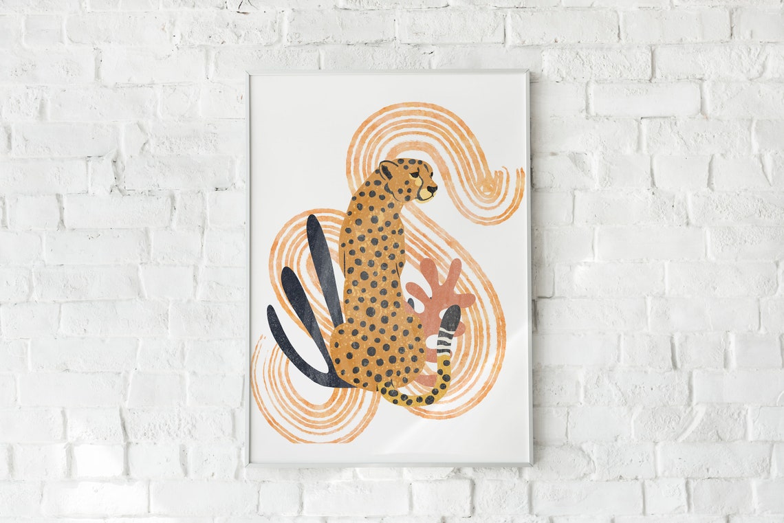 Leopard Abstract Wall Art - Image 2