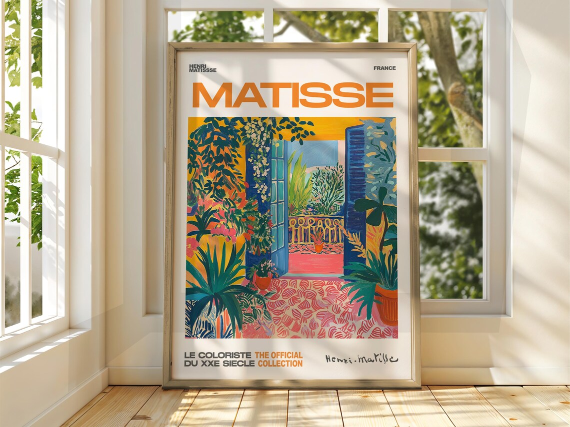 Henri Matisse Patio Doors Art Print, Classic Fauvism
