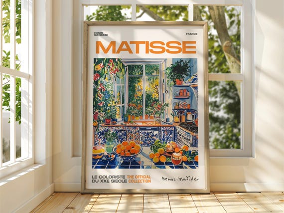 Henri Matisse Kitchen Poster Exhibition Gallery Print Famous Art Oranges