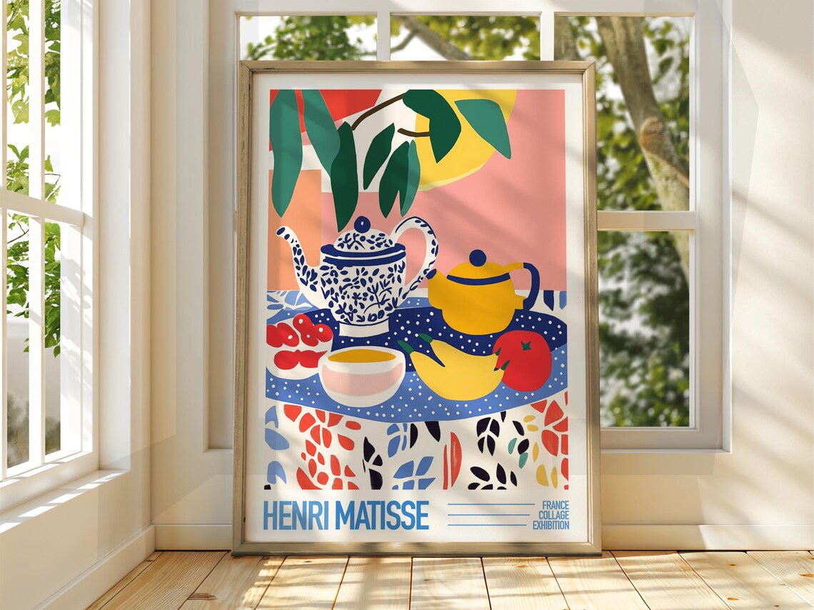 Henri Matisse Style Coffee Shop Art Exhibition Print