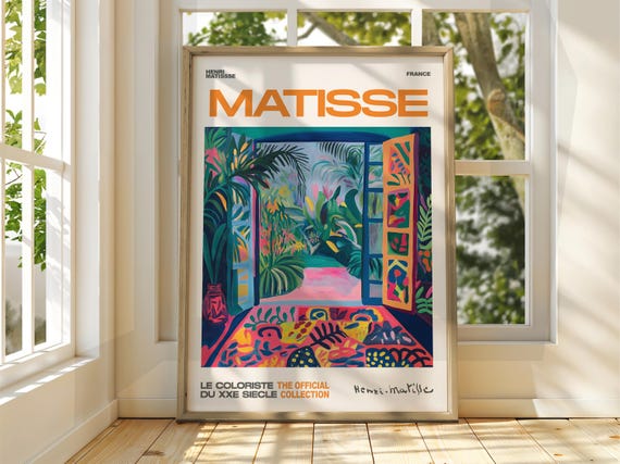 Henri Matisse Patio Floral Art Exhibition Print Gallery Classic Fauvism Painting