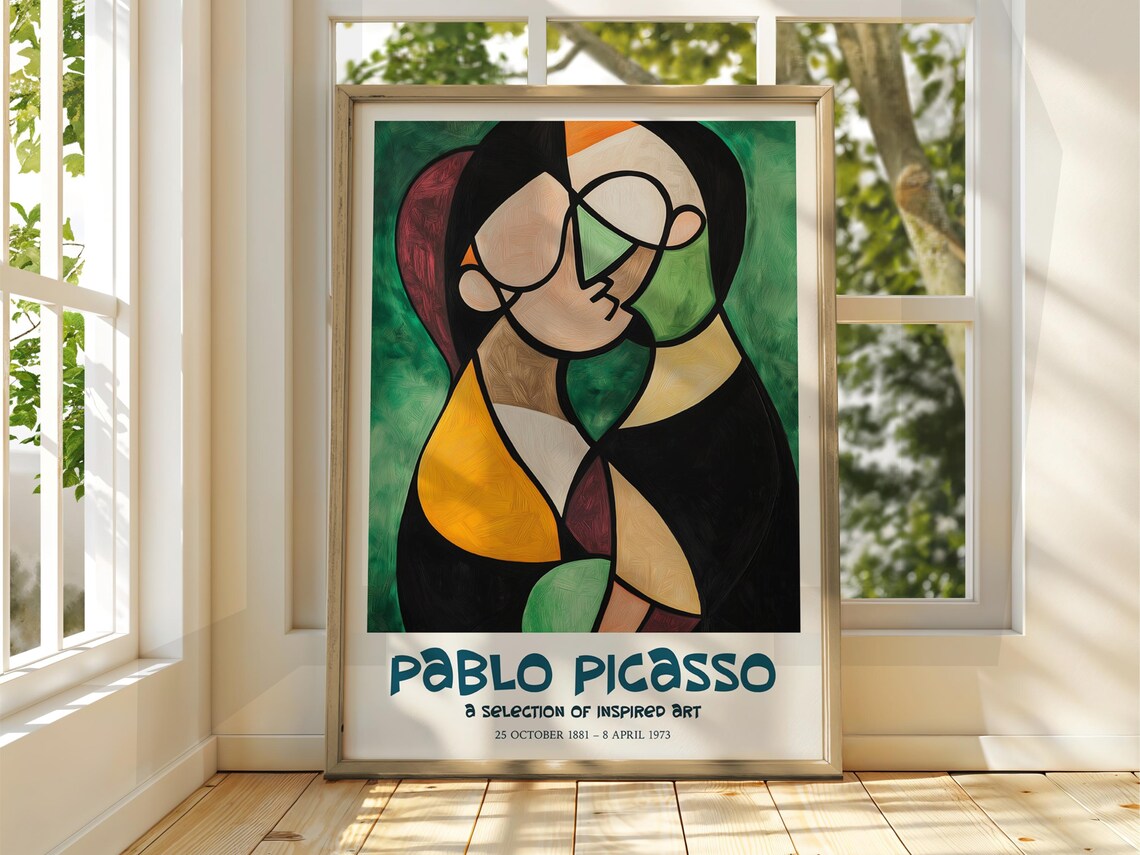 Pablo Picasso Art Exhibition Print Cubism Surrealism Poster Abstract Gallery Home Decor Cat