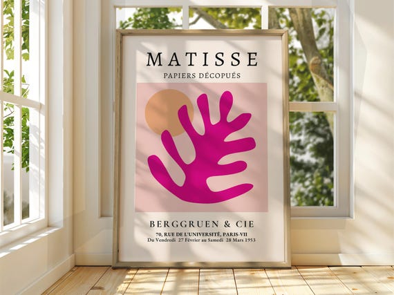 Henri Matisse Poster Exhibition Gallery Print Classic Art Fauvism Painting