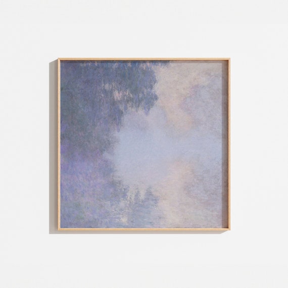 Vintage Lavender Abstract Watercolor Art Print