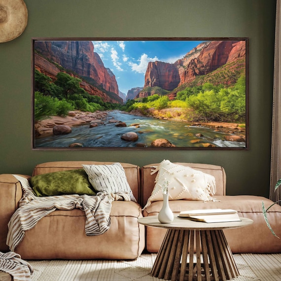 Zion National Park Canyon Landscape Art Print