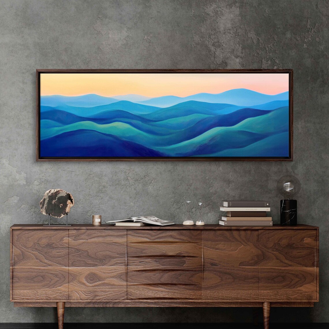 Blue Ridge Mountains Landscape, Sunset Glow - Image 3