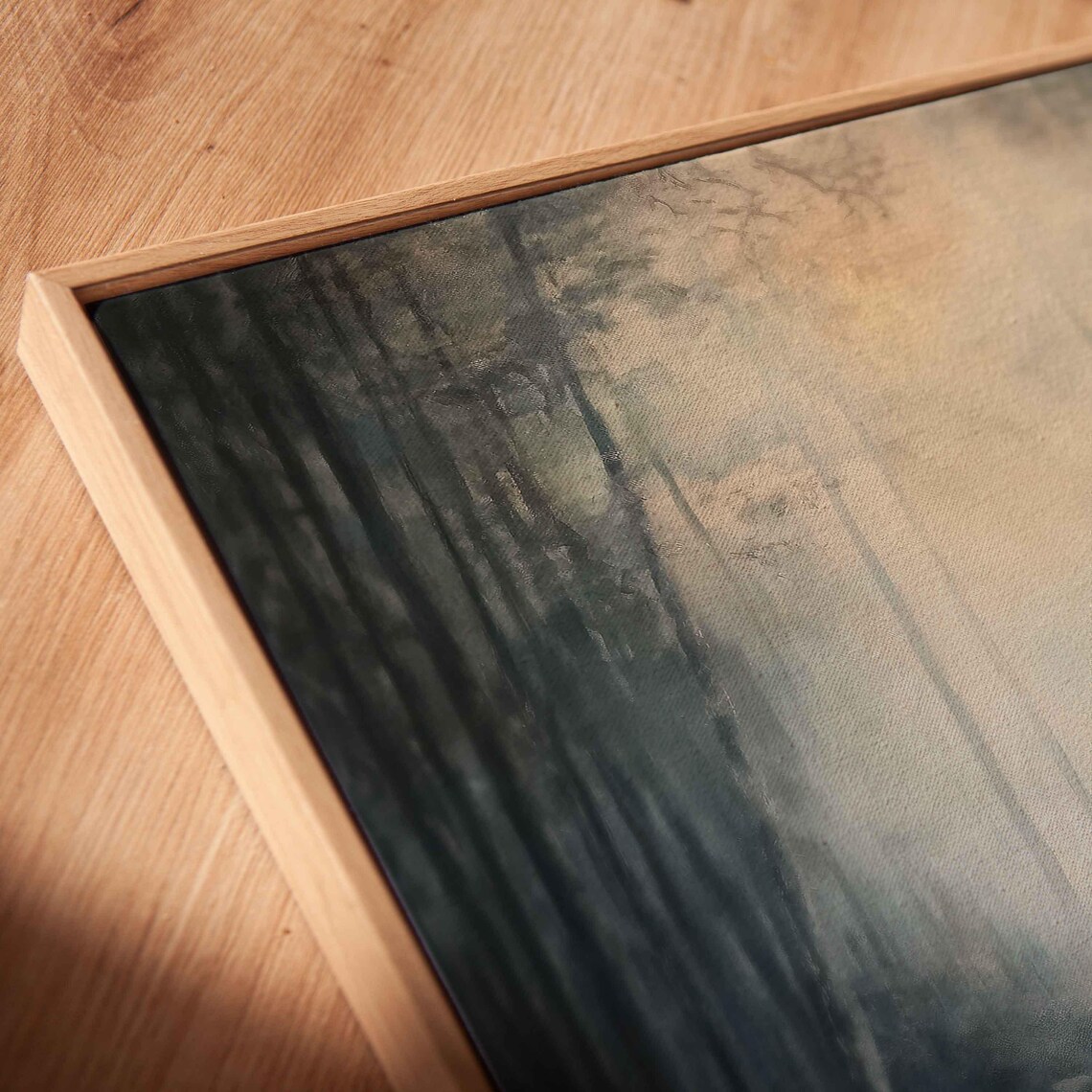 Misty Enchanted Forest Art Print, Serene Brook - Image 2