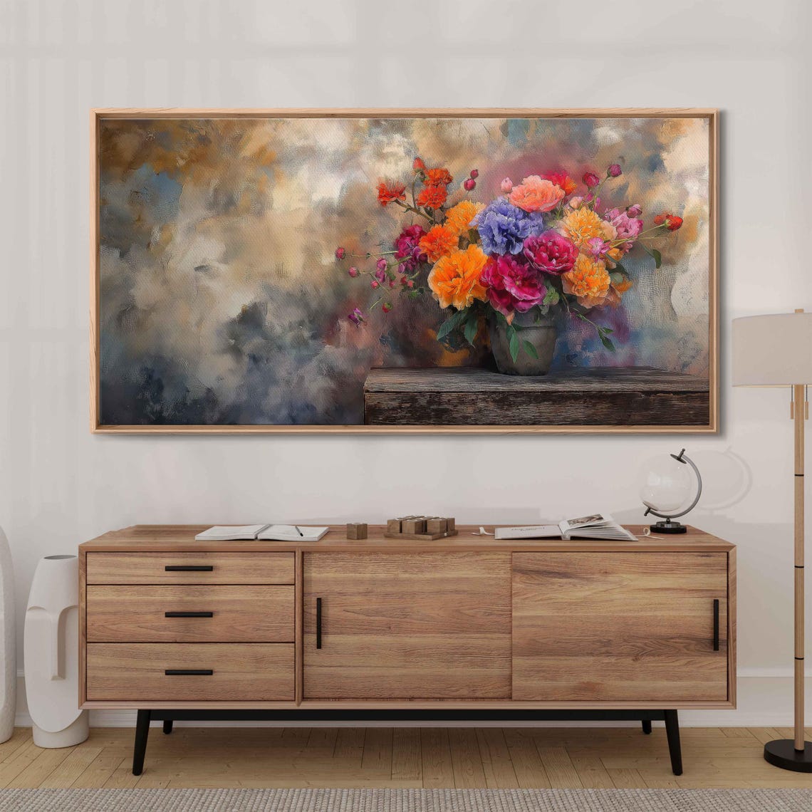 Vintage Still Life Flowers Art Print