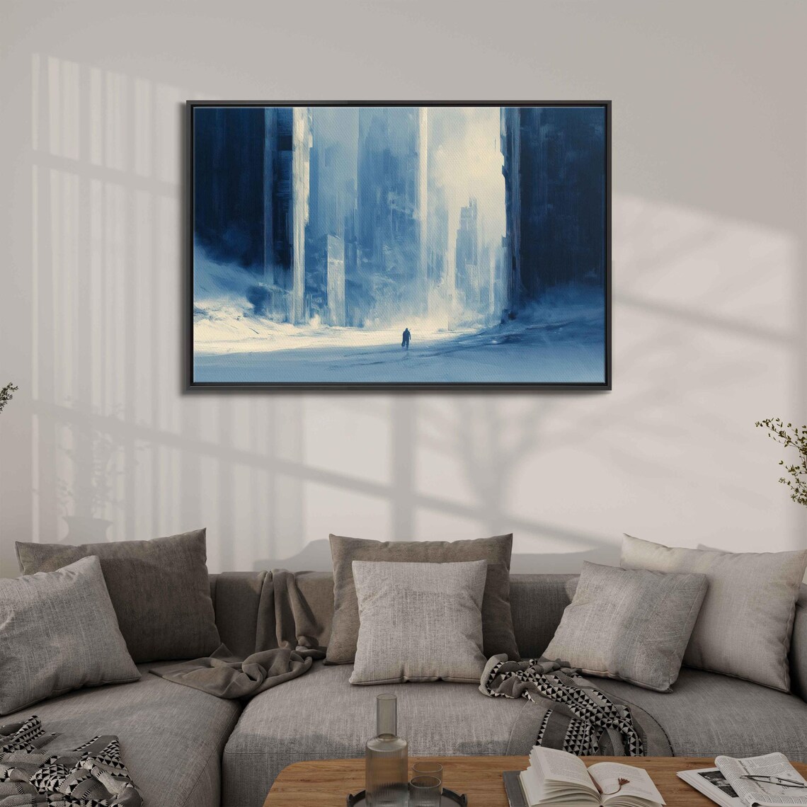 Desolate Frozen Cityscape, Ice And Steel Structures - Image 3