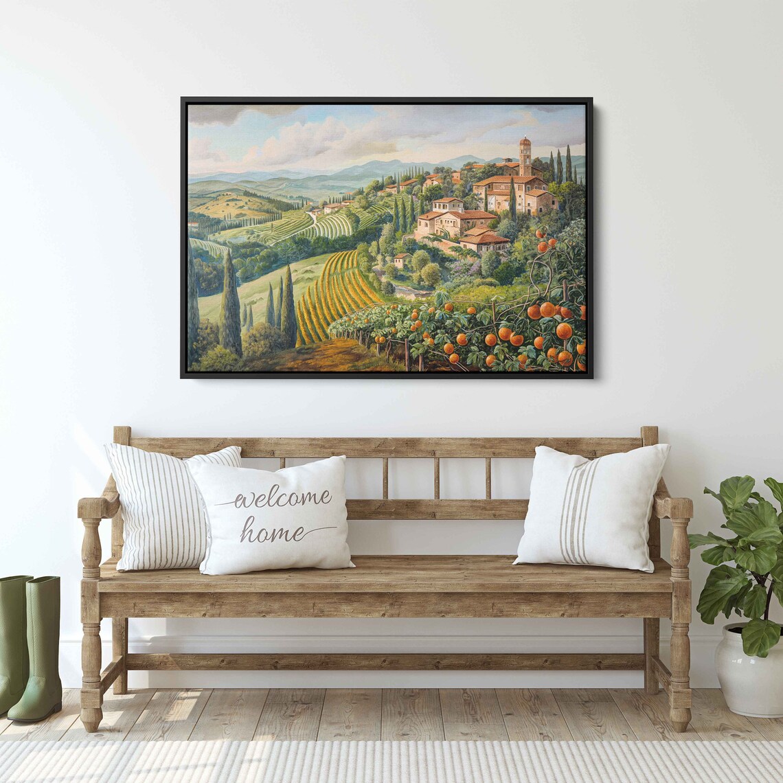 Rolling Hills of Tuscany, Haeckel-Inspired Art Print - Image 3